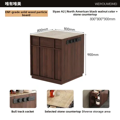 Weimei | Vintage Moveable Kitchen Bar Cabinet Small Space Customizable