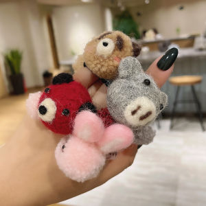 ริบบิ้นหมีน่ารักสำหรับเด็กผูกผม ขนสัตว์ ทรงหัวเข็มขัดผู้หญิง เครื่องประดับผม เครื่องประดับแฟชั่นใหม่ ฤดูใบไม้ร่วง 2020