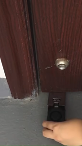 Door Stop Alarm 125db Door Block Vibration Alarm Portable Door Alarm Stopper Doorstop for Traveling Security