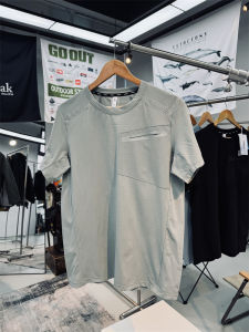 Quick Dry Breathable Mens round Neck Short Sleeve T-Shirt Antibacterial UV Protection Outdoor Casual Loose Fit Cotton Feel