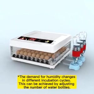 220V/12V egg fully automatic incubator 130 pieces fully automatic incubator intelligent digital incubator brooder with temperature control automatic rotating hatching chicken duck goose quail bird farm incubator