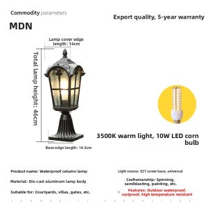 MARTINI | Waterproof Retro Outdoor Post Lights