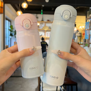 Portable Childrens School Water Cup 316 Stainless Steel Insulated Strawless Drinking Cup for Elementary School Girls