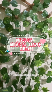 Daun Rambat Besar Anggur Sulur 2m Warna Hijau Muda Plastik Juntai Wisteria Tanaman Dekorasi Lamaran