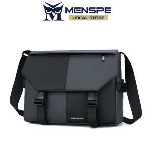 MENSPE Men Bags Mens Shoulder Bag Cross Body Bag Leisure Messenger Bag Color Blocking Design Large Capacity Sling Bag Anti Theft Casual Bag Men Fashion Briefcase Waterproof Oxford Fabric for Sport Street Travel Outdoor
