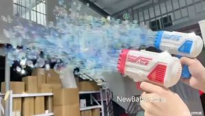 32 Hole rocket Bubble Gun Automatic Bubble Maker Machine Toys Bubbles Blower for Kids Automatic Bubble Gun For Children MY287