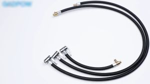 ยาง Inflator ที่บรรจุภัณฑ์ท่อ Inflatable อะแดปเตอร์รถTwist ยางปั๊มหลอดการเชื่อมต่อล็อคAir Chuck สำหรับการยางจักรยาน Moto