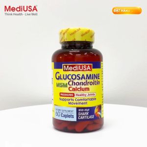 MediUSA GLUCOSAMINE MSM CHONDROITIN CALCIUM SẢN PHẨM CHIẾT XUẤT TỪ SỤN CÁ MẬP GIÚP TÁI TẠO SỤN KHỚP