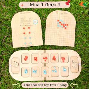 Cờ ô quan ô ăn quan cờ caro cờ vây cơm canh rau muống mua 1 được 4