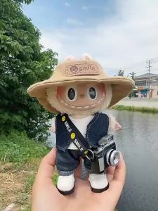 FENAFE【♥️BEST♥️】17cm Labubu Clothes Cute Plush Labubu Hooded Clothes Labubu Doll Accessories Labubu Hooded Sweater DIY Kids Gifts（Boneka Tidak Termasuk）