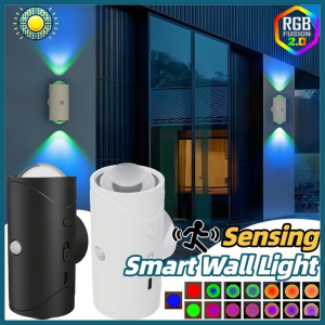 Smart Wall Light RGB LED Automatic Motion Sensor Rechargeable Night Light Room Decorative Light
