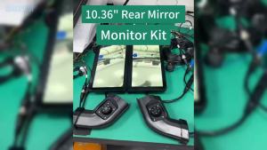 10.36" IPS Digital Rear View Mirror with BSD & DVR Recording Vertical Touch Screen Monitor for Truck Bus Safety