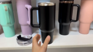 VOVOVA 20/30/40oz Thermos Bottle Cold Ice and straw stainless steel kettle with handle Car cup portable water cup