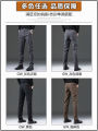 Summer Thin Coffee Color Casual Pants Men's Business Slim Straight Elastic Long Trousers Breathable Comfortable Cotton Polyester Blend. 