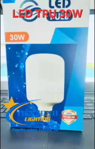 (Giao hỏa tốc HCM) Combo 5 bóng đèn led trụ 30W sáng trắng sáng vàng siêu sáng tản nhiệt thân kín nước