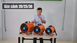 QUẠT THÔNG GIÓ CAO ÁP DETON STHC 20CM - 25CM - 30CM ĐIỆN ÁP 220V