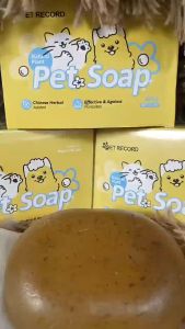 Pet Soap 200g for Dogs and Cats: 100% Natural Handmade Sterilization Anti-Parasitic Deodorization