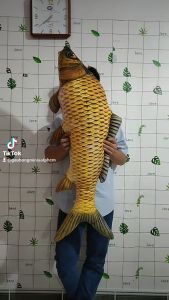 GẤU BÔNG CÁ CHÉP 60CM CÁ CHÉP CHO BÉ 1 TUỔI