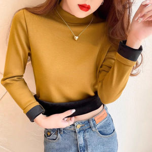 chaqi | Semi-High Collar Warm Self-Heating Shirt