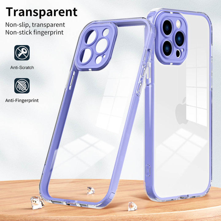 For Vivo Y35 4G 2022/Y22 4G Phone Case，Frame transparent shell TPU 3 in ...