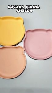 DOVANA Piring Bayi Silikon Beruang Baby Silicone Bear Plate Suction