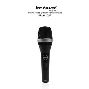 Mic Dynamic Kabel Betavo D5s Profesional Microphone Karaoke Pidato Live Streaming