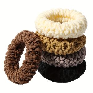 5/10pcs Set High Elastic Hair Rubber Bands Casual Hair Ties Thick Hair Ropes Headdress For Women