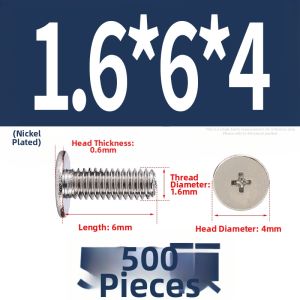 OPPU | Flat Head Thin Nickel Plated Screws