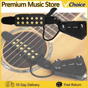 Guitar Pickup Acoustic Guitar Sound Hole Pickup Magnetic Transducer with Audio Cable Guitar Instrument Parts & Accessories