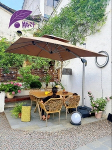 ZIYE | Wind Resistant Outdoor Garden Umbrella with Light
