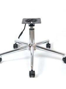 ขาเก้าเหลี่ยมโลหะหนา ขาเก้าเหลี่ยมห้าแฉก ขาเก้าเหลี่ยมห้าแฉกแบบหนา อุปกรณ์เก้าอี้แบบสมบูรณ์แบบพร้อมล้อและแท่นฐานโลหะ