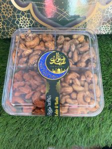 Hampers Kacang Mede Matang Premium Toples Sekat 4 Rasa Edisi Idul Fitri Lebaran Kacang Mete