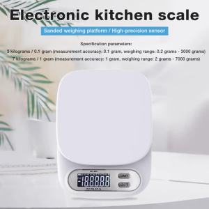 3kg/7kg LCD Digital Kitchen Scale High Precision Electronic Food Scale Suitable for Baking Coffee Tea Fitness Food Weighing Tool