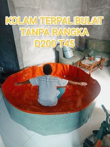 Kolam Terpal Karpet Talang D200 T45 Bahan A20 Korea Praktis Langsung Pakai