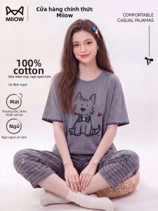 MiiOW | Đồ Ngủ Mùa Hè Bằng Cotton Có Đệm Ngực