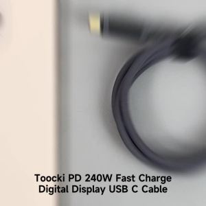 Toocki | Cáp USB C To USB C Toocki 240W PD 3.1 Sạc Nhanh Hỗ Trợ DisplayPort Type C Dành Cho MacBook iPhone 17 16 Pro Max Samsung S25 Tích Hợp Đèn LED