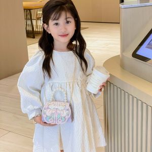 Cute Princess Crossbody Bag for Little Girls New Chinese Style Fashionable Shoulder Bag Kids Bag Elegant Sensation Handbag