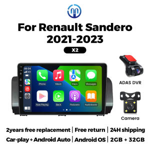 MEKEDE Car Intelligent System Multimedia Players For Renault Sandero 2021-2023 Wireless Carplay GPS Navigation Autoradio Stereo