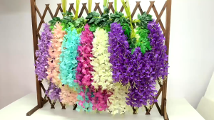 Artificial Fake Wisteria Flower 60/110cm Floral Bouquet Decorations Bright Colors Wedding Decoration