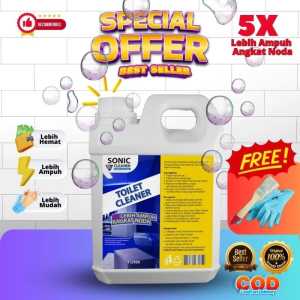 New Sonic Cleaner Cairan Pembersih Kerak Keramik Toilet Kloset Wastapel Porselan Stainlessteel