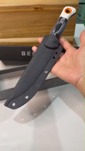 มีดหั่นสเต็ก แล่เนื้อ ใบปลายงอน พร้อมปลอก ด้ามจับไม่ลื่น เหมาะทำครัวทำอาหาร