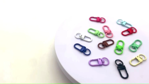 MP00 10pcs Mixed Zinc Alloy Swivel Lobster Clasp Keychain Hook