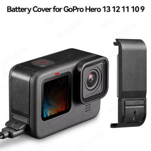 Portable Flip Battery Cover for GoPro Hero 13 12 11 10 9 Black Removable Battery Lid Door Type-C Charging Port Side Case
