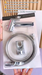 ANNWA Toilet Bidet Sprayer High Pressure - 120cm Stainless Steel Hose Holder Multi-Functional Cleaner | COD (ARROW Group Home)
