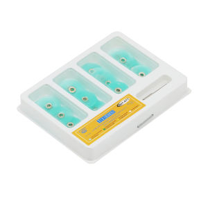 แผ่นขัดฟัน 40 ชิ้น สำหรับงานคอมโพสิต เซรามิก แก้ว โลโนเมอร์ รีสโตร์เรชั่น 135 ℃   วัสดุทางทันตกรรมที่สามารถฆ่าเชื้อด้วยความร้อนได้