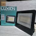 LUXEN AURRA SOROT LED FLOOD LIGHT 200W 200 WATT CAHAYA PUTIH COOL DAYLIGHT 6500K / KUNING WARM WHITE 3000K BAGUS ORIGINAL GARANSI 1 TAHUN ANTI AIR IP65. 