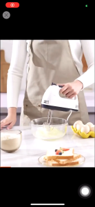 Hand Mixer Egg Beater Food Blender Multifunctional Electric Kitchen Mixer 7-Speed 180W - Keimav