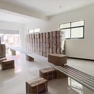 Portable Five-Row Keel Unpowered Roller Loading and unloading Conveyor System Cargo Unloading Transfer Slides Track Rail