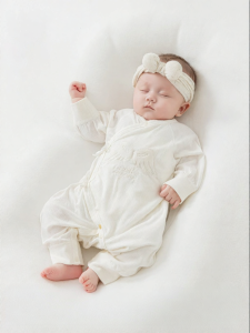 GURCOOC | Bodysuit Bé Em Co Dãn Không Đường May Có Dây Buộc