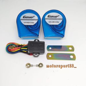 Klakson Gema Echo 8 Suara Plus Relay klakson telolet Klakson Keong Echo 8 Suara 12volt Motor Mobil
